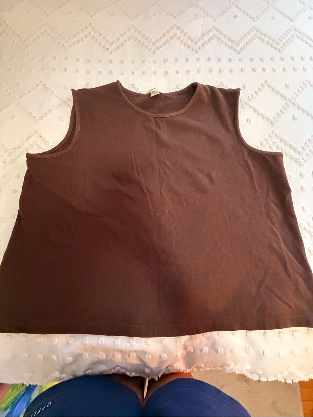CJ Banks Brown Sleeveless Tank Top